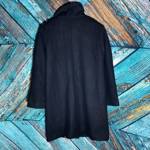 Eliza J Wool Blend Topper Coat, Black Size S - Picture 8 of 10